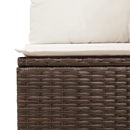 vidaXL 11 részes barna polyrattan kerti ülőgarnitúra párnákkal