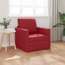 vidaXL Kanapéágy 60cm Bordó Mübőr
