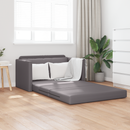 vidaXL Kanapéágy Szürke 124 x 71 x 78 cm Mübőr