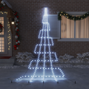 vidaXL LED Karácsonyfák talajráccsal Hideg fehér 511 cm Fém
