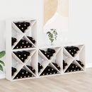 vidaXL Borágas 4 pcs Fehér 62 x 25 x 62 cm Tömör fenyőfa