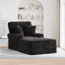 vidaXL Fotel Loungba Szoknyával párnával Fekete 157 x 91 x 91 cm ARES