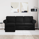 vidaXL Kanapé Fekete 195 x 138 x 80 cm szövet