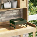 vidaXL Madár Etető Olajzöld 80 x 28 x 13.5 cm Hidegen Hengerelt Acél