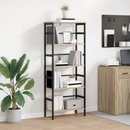 vidaXL Könyvespolc Sonoma tölgy 60 x 29,5 x 149 cm Faanyag