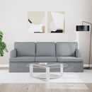 vidaXL Kanapé Világosszürke 201 x 80 x 85 cm szövet