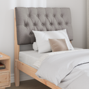 vidaXL Kárpitozott fejtámla Tópszínű 75 cm Tömör fenyőfa