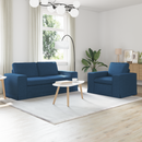 vidaXL Kanapé Szett 2 pcs Kék 182 x 80 x 82 cm szövet