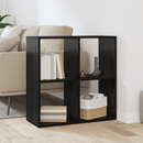 vidaXL Könyvespolc Fekete tölgy 69,5 x 29 x 69,5 cm Faanyag