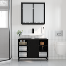 vidaXL Falpolc polcokkal Falra szerelhető Fekete tölgy 65 x 20 x 60 cm