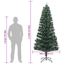 vidaXL Mű karácsonyfa 300 LED-del állvánnyal Zöld 240 cm PVC