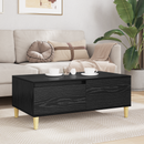 vidaXL Dohányzóasztal Fekete tölgy 90 x 50 x 35 cm Szerelt Fa