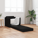 vidaXL Kanapéágy Fekete 74 x 77 x 81 cm szövet
