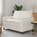vidaXL Kanapé Krémszínű 126 x 81 x 87,5 cm Poliészter