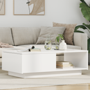 vidaXL Dohányzóasztal fiókkal tárolóval Fehér 95 x 55 x 31 cm Faanyag
