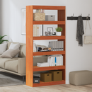 vidaXL Könyvespolc Faggyú barna 80 x 30 x 167,5 cm Tömör fenyőfa