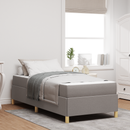vidaXL Ágykeret matracmal Tópszínű 90 x 200 cm szövet