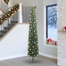 vidaXL Mű karácsonyfa 300 LED-del Zöld 270 cm PVC, acél és műanyag
