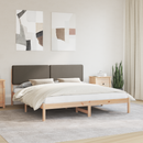vidaXL Ágykeret Kárpitozott Fejtámlával Tópszínű 180 x 200 cm