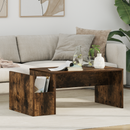 vidaXL Dohányzóasztal Füstölt tölgy 90 x 45 x 35 cm Faanyag