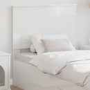 vidaXL Fejtámla Fényes Fehér 100 cm Mérnöki fa