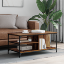 vidaXL Dohányzóasztal Öreg fa 100 x 50 x 45 cm Faanyag