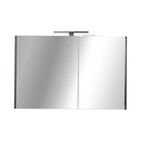 TMP SHARP - FEKETE - Tükrös fürdőszobai szekrény - 100 cm