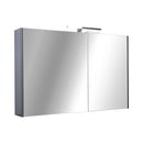 TMP SHARP - FEKETE - Tükrös fürdőszobai szekrény - 100 cm