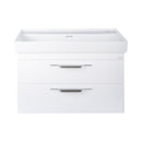 TMP LUX 100D fali fürdőszobabútor - CeraStyle SHARP 37600 DUPLA csaplyukas mosdóval - 100 x 48 cm