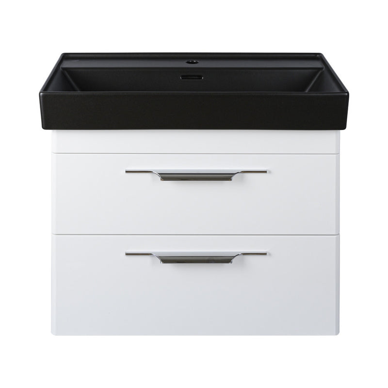 TMP LUX 100 fali fürdőszobabútor - CeraStyle SHARP FEKETE mosdóval - 100 x 48 cm