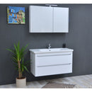 TMP SHARP Tükrös fürdőszobai szekrény LED világítással - 100 cm