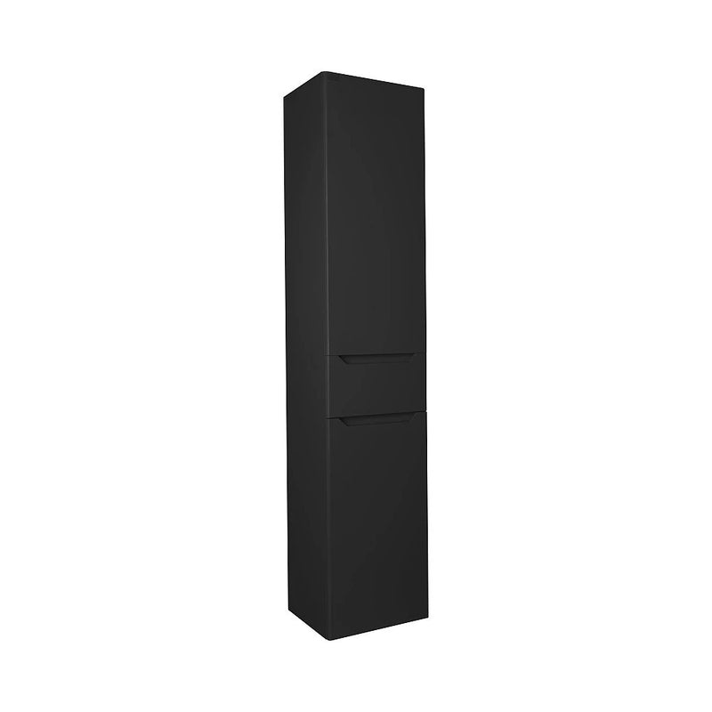 TMP SHARP - FEKETE - fali fürdőszobai ÁLLÓSZEKRÉNY - 160 x 35 cm