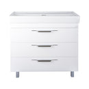 TMP TRIO 100D álló fürdőszobabútor - CeraStyle SHARP - 37600 DUPLA csaplyukas mosdóval - 100 x 48 cm