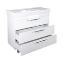 TMP TRIO 100D álló fürdőszobabútor - CeraStyle SHARP - 37600 DUPLA csaplyukas mosdóval - 100 x 48 cm