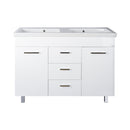 TMP FLAT 120 álló fürdőszobabútor - Sanovit ISIK 4120 DUPLA porcelán mosdóval - 120 x 44 cm