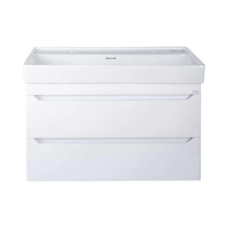 TMP SHARP 100 fali fürdőszobabútor - CeraStyle SHARP - 37600 DUPLA csaplyukas mosdóval - 100 x 48 cm