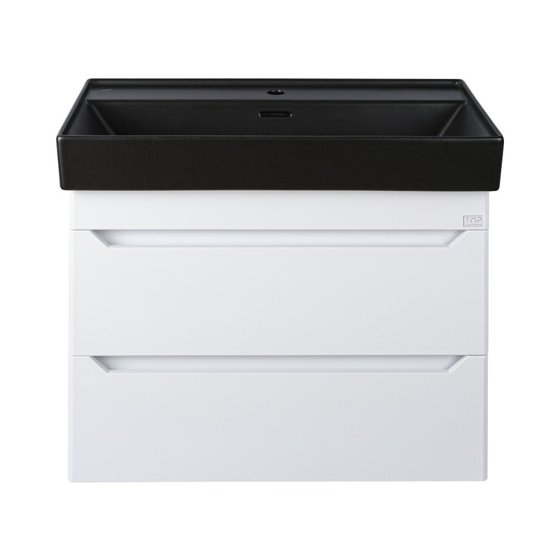 TMP SHARP 100 fali fürdőszobabútor - CeraStyle SHARP FEKETE mosdóval - 100 x 48 cm