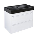 TMP SHARP 100 fali fürdőszobabútor - CeraStyle SHARP FEKETE mosdóval - 100 x 48 cm