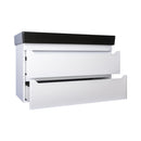 TMP SHARP 100 fali fürdőszobabútor - CeraStyle SHARP FEKETE mosdóval - 100 x 48 cm