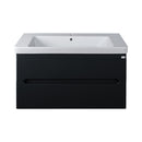 TMP SHARP 105 - FEKETE - fali fürdőszobabútor- Sanovit LUXURY 11105 mosdóval - 105 x 46 cm