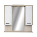 TMP ZX - SONOMA - Tükrös fürdőszobai szekrény LED világítással - 85 x 80 cm