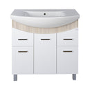 TMP ZX 95 - SONOMA - álló fürdőszobabútor - Sanovit ZENON - 6095 porcelán mosdóval - 97 x 51 cm