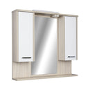 TMP ZX - SONOMA - Tükrös fürdőszobai szekrény LED világítással - 95 x 80 cm