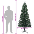 vidaXL Mű karácsonyfa 250 LED-del állvánnyal Zöld 210 cm PVC