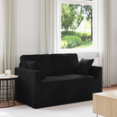 vidaXL Kanapé Fekete 138 x 78 x 80 cm Bársony