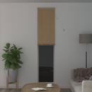 vidaXL Zsaluzia Világos barna mintával 213 x 50 cm 25 mm PVC