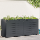 vidaXL Gurulós kuka tároló 4 kukához Antracit 272 x 77,5 x 121,5 cm