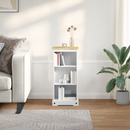 vidaXL Könyvszekrény Fehér 46 x 29 x 100 cm Tömör fenyőfa