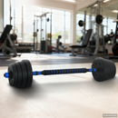 vidaXL 2 az 1-ben Kettlebell és Súlyzó Készlet 30 kg Fekete és Kék