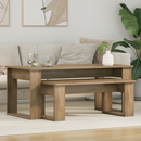 vidaXL Kávasztal Szett 2 pcs Artisan tölgy 100 x 50 x 42 cm Faanyag